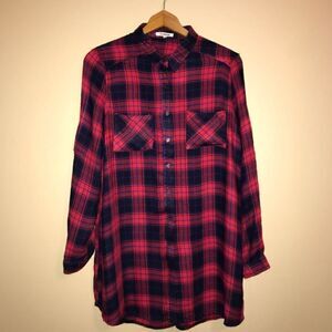 Re-Order Plaid Shirt: Medium  